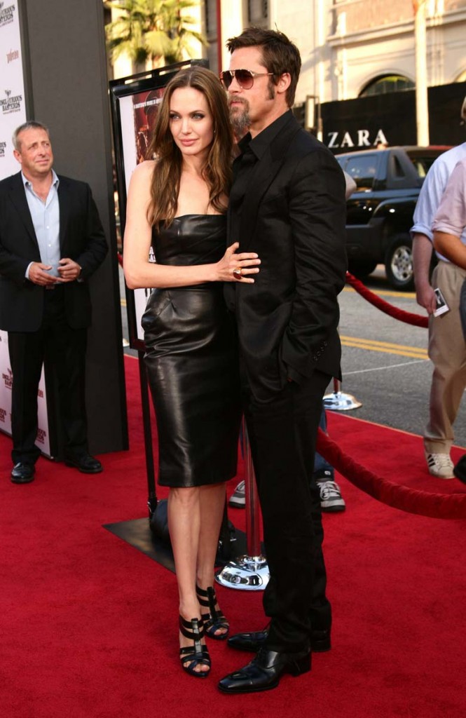 Angelina Jolie black dress