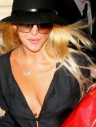 Lindsay Lohan cleavage