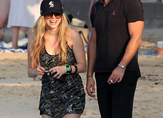 Avril Lavigne beach Avril Lavigne beach