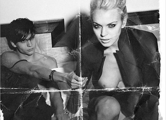 Lindsay Lohan topless