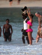 Rihanna pink bikini