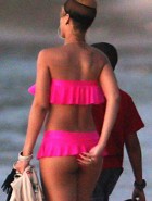 Rihanna pink bikini