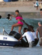 Rihanna pink bikini