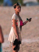 Rihanna pink bikini