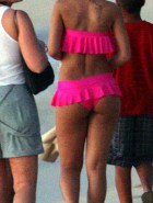 Rihanna pink bikini