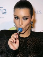 Kim Kardashian licking Kim Kardashian licking