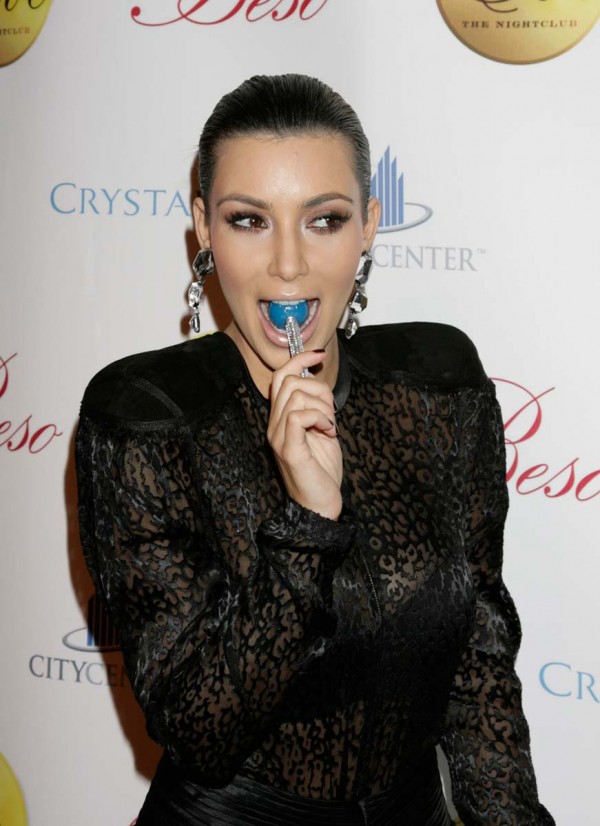 Kim Kardashian licking Kim Kardashian licking
