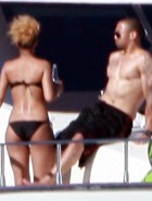 Rihanna black bikini