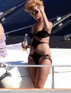 Rihanna black bikini