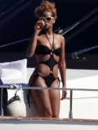 Rihanna black bikini