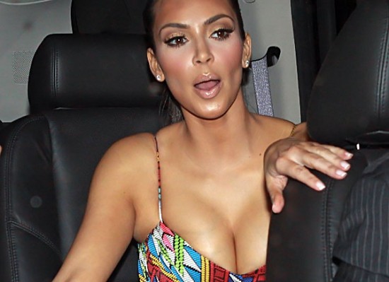 Kim Kardashian cleavage