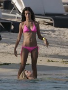 Alessandra Ambrosio pink bikini