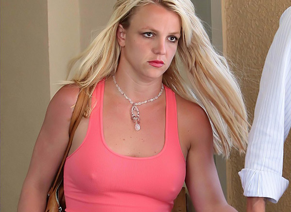 Britney Spears hard nipples