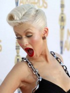 Christina Aguilera cleavage leggy