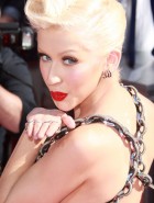 Christina Aguilera cleavage leggy