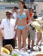 Selena Gomez blue bikini