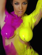 Vida Guerra nude bodypaint