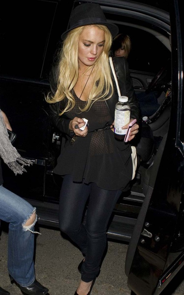 Lindsay Lohan see through