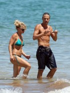 Britney Spears nipples in a bikini