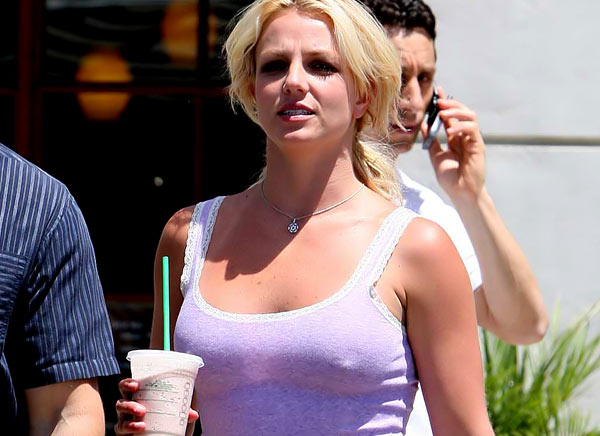 Okthis is nothing newBritney Spears hit the town with her nipples 