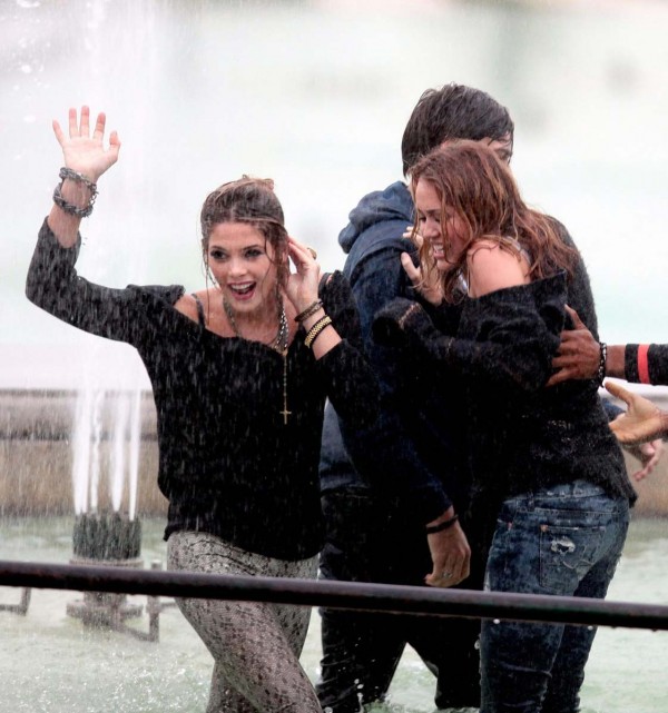 Ashley Greene and Miley Cyrus