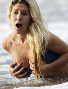 Heidi Montag oops topless