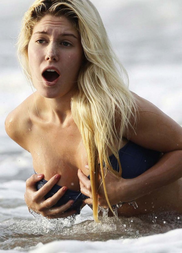 Heidi Montag oops topless