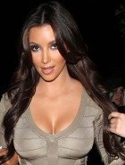 Kim Kardashian cleavage and ass