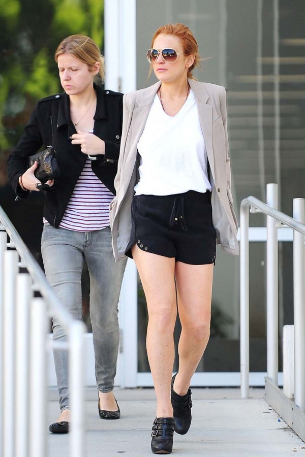 Lindsay Lohan short shorts