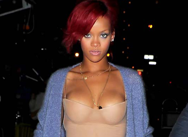 I never really noticed how Rihanna's boobs are big firm and round