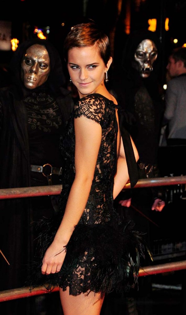 Emma Watson see thru harry potter premiere