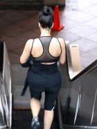 Kim Kardashian hot in spandex