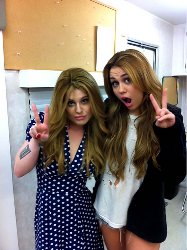 Miley Cyrus and Kelly Osbourne