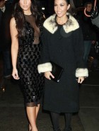 Kim Kardashian see through cleavage