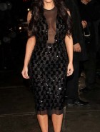 Kim Kardashian see through cleavage