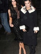 Kim Kardashian see through cleavage
