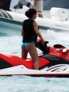 Salma Hayek bikini jet ski