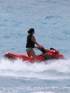 Salma Hayek bikini jet ski