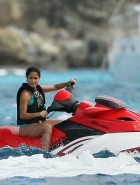 Salma Hayek bikini jet ski