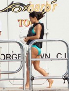 Salma Hayek bikini jet ski