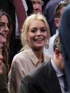 Lindsay Lohan cleavage