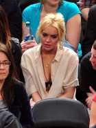 Lindsay Lohan cleavage