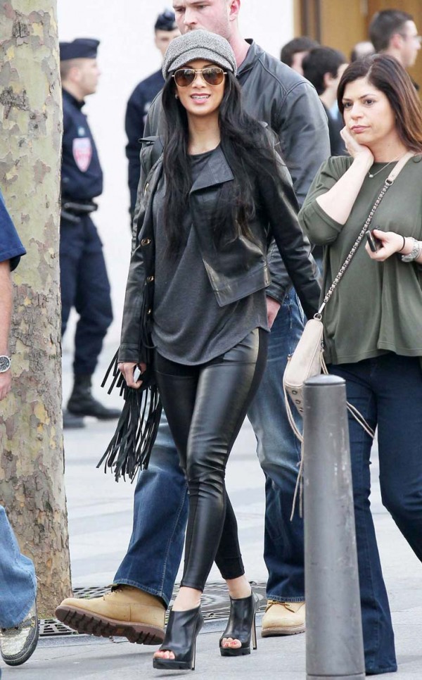 Nicole Scherzinger hot in leather