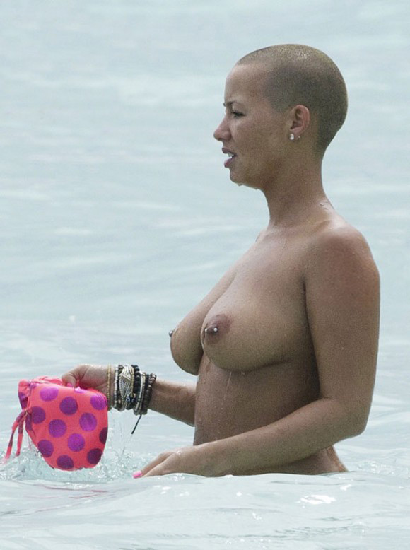 Amber Rose topless