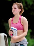 Emma Watson sports bra
