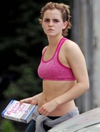 Emma Watson sports bra
