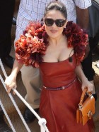 Salma Hayek cleavage and pokies