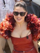 Salma Hayek cleavage and pokies