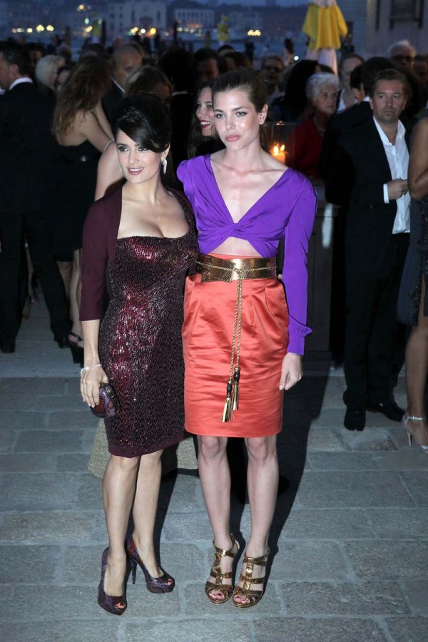 Salma Hayek cleavage venice