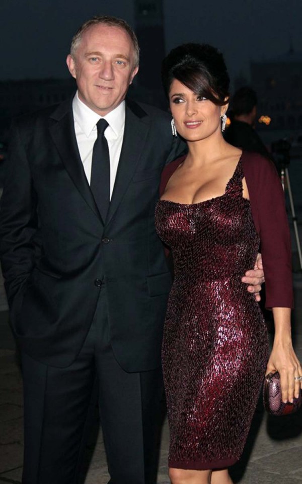 Salma Hayek cleavage venice
